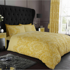 Printed Duvet Set Empire Damask Ochre