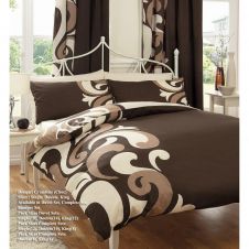 Printed Duvet Set Grandeur Choco
