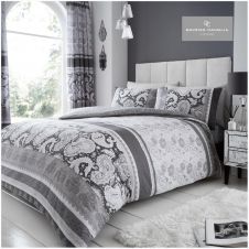 PRINTED DUVET SET KIRA GREY