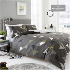 PRINTED DUVET SET MARCO GREY