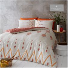 PRINTED DUVET SET NICO NATURAL