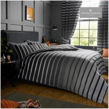 PRINTED DUVET SET OSCAR GREY