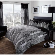 PRINTED DUVET SET SKY LINE