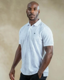 Printed Pique Men's Short Sleeved Polo Shirt