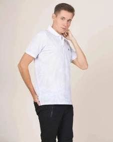 Printed Pique Men's Short Sleeved Polo Shirt
