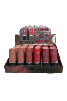 Professional Matte Lipstick Collection Box B - Tray of 24 Pcs (Price Per Lipstick)