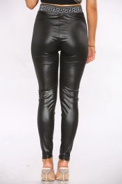 Black PU Leggings