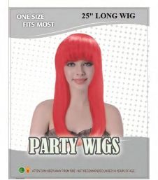 Wickedfun Red Long Bob Wig