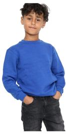 Kids Plain Royal Blue School Sweatshirt Jumper
