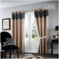 SHINY DOOR CURTAIN LIGHT LATTE-BLACK