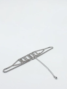 Silver Rhinestone 