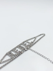 Silver Rhinestone 
