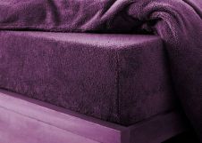 Teddy Fitted Sheet Cover Purple