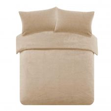 Teddy Fleece Duvet Cover Latte beige