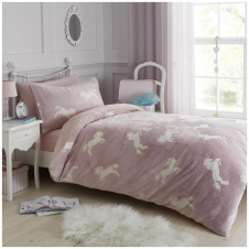 Teddy Glow In Dark Unicorn Duvet Set