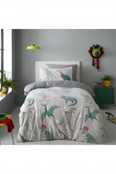 Teddy Glow In Dark Winter Dinos Duvet Set