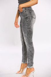 Washed Black High Waisted Jeans