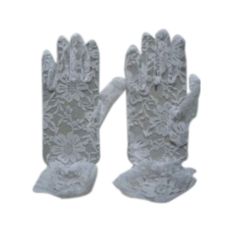 Wickedfun White Lace Short Gloves 