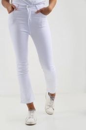 White Ladies High Waisted Jeans
