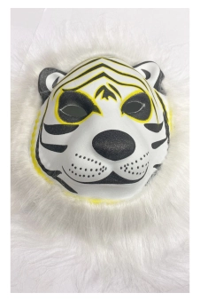 White Tiger Face Mask
