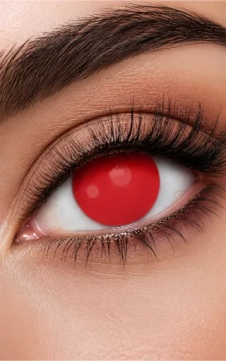 Wicked Eyes Daily Fashion Lenses Blind Red