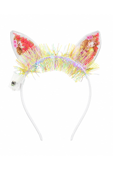Wickedfun 12pc Assorted Fur Light Up Bunny Ears