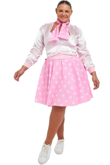 Wickedfun Adult 50s Pink Satin Jacket