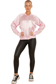Wickedfun Adult 50s Pink Satin Jacket