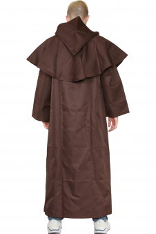 Adult Medieval Hooded Monk Renaissance Priest Costume
