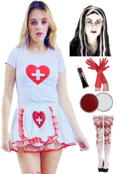 Wickedfun Halloween Horror Nurse 8 Pcs Set