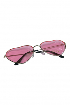 Wickedfun Heart Lens Glasses Pink
