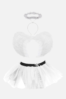 Wickedfun Heavenly Angel Tutu 3 Pcs Set
