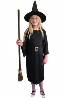 Wickedfun Kids Black Witch 2 Pcs Set