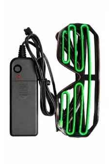 Wickedfun Neon LED Glasses – Flashing Light Up Party Eyewear