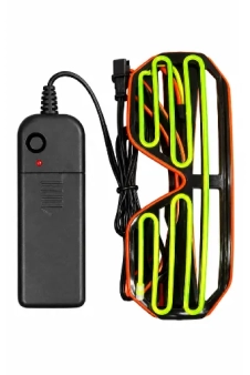 Wickedfun Neon LED Glasses – Flashing Light Up Party Eyewear