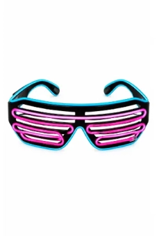 Wickedfun Neon LED Glasses – Flashing Light Up Party Eyewear