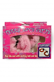 Wickedfun Pink Furry Handcuffs
