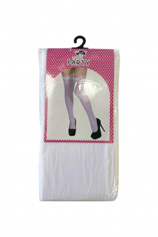 Wickedfun Plain White Stockings