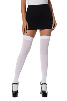 Wickedfun Plain White Stockings