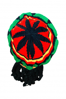 Wickedfun Unisex Rasta Jamaican Hat with Dreadlocks