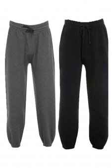 Women 1Black+1Charcoal Joggers Tracksuit Jogging Pants