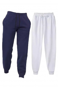 Women 1Navy+1White Joggers Tracksuit Jogging Pants