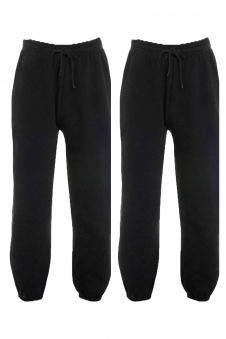 Women Black Pack Of 2 Joggers Tracksuit Jogging Pants