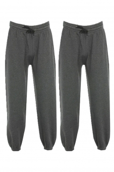 Women Charcoal Pack Of 2 Joggers Tracksuit Jogging Pants