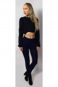 Women Navy Blue Union Jack Legging & Cycling Short