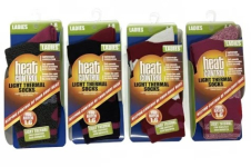 Active Star Women’s Assorted Light Thermal Socks – 1.6 TOG (1 Pair)