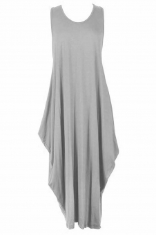 Women Silver Plus Size Parachute Tulip Dress