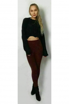 Women Wine Union Jack Legging & Cycling Short