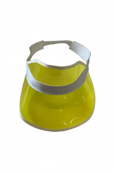 Wickedfun Yellow Poker Visor Hat 