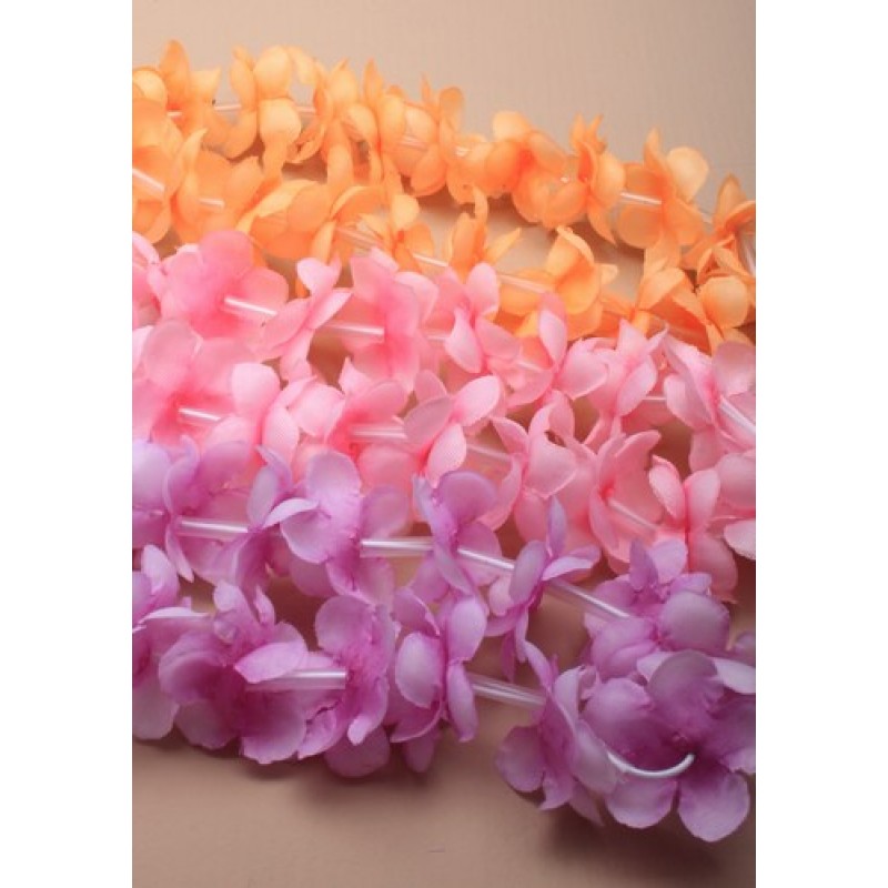 Tonal Fabric Flower Garland Bandeau 3 Assorted Color